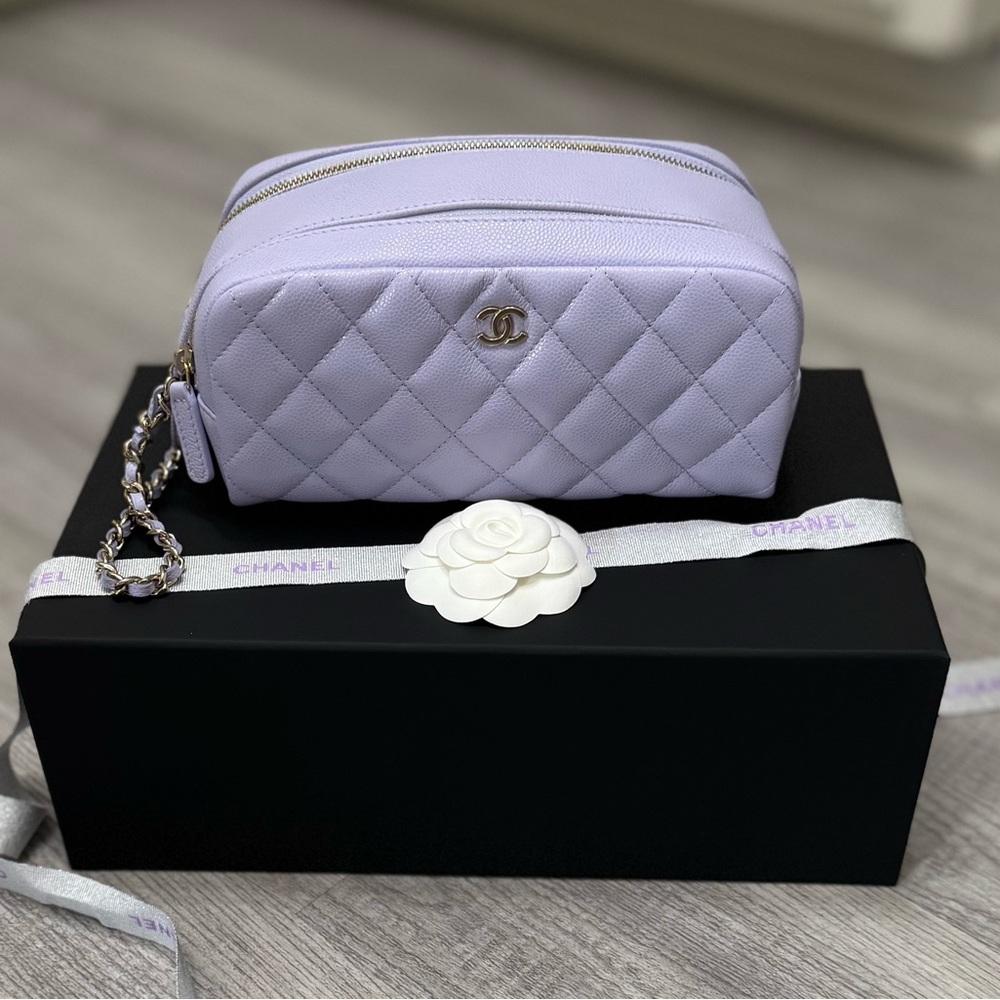Chanel Lavender Beauty Case